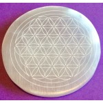 Selenite Large Charging Plate Mandala